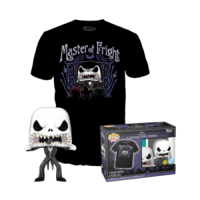 Funko POP! and Tee Disney: Jack Skellington - GITD - Exclusive - Size (L)