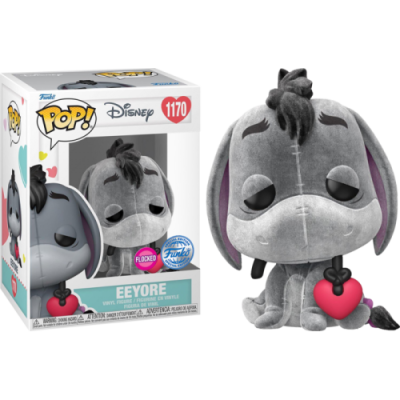 Funko Pop! Disney Winnie the Pooh: Eeyore with Heart - Flocked - Exclusive - 1170