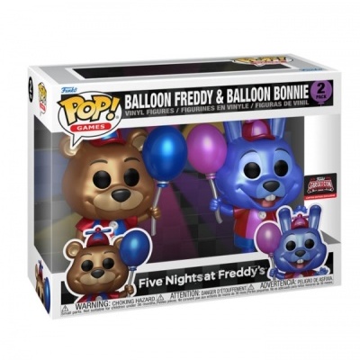Funko POP! Games: Five Nights At Freddy's - Balloon Freddy & Balloon Bonnie - Metallic - Exclusive - 2Pack