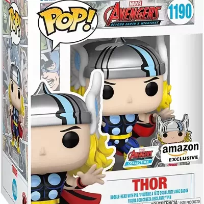 Funko POP! Marvel: Avengers - Thor with Pin - Amazon Sticker Exclusive - 1190