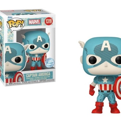 Funko POP! Marvel: Retro Reimagined - Captain America - Exclusive - 1319
