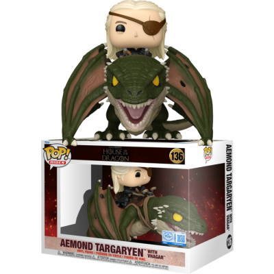 *PRÉ RESERVA* Funko POP! Rides Movies: Game of Thrones: House of the Dragon - Aemond Targaryen with Vhagar EXCLUSIVE #136