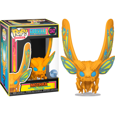 Funko POP! Movies: GODZILLA King OF The Monsters - Mothra - Black Light - Exclusive - 1347