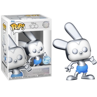 Funko Pop! Disney: 100th - OSWALD THE LUCKY RABBIT PLATINUM - Exclusive - 1350