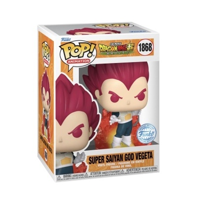 Funko POP! Animation SUPER SAIYAN GOD VEGETA (WITH FLAMES) - DRAGON BALL SUPER: BROLY Exclusive #1868