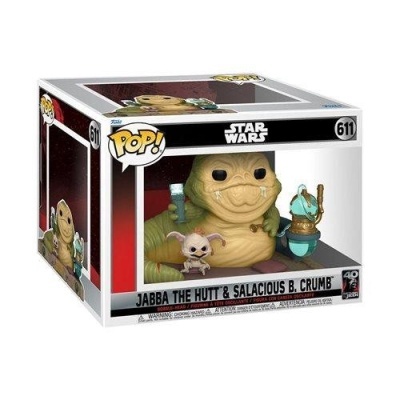 Funko POP! STAR WARS: 40TH Anniversary - Deluxe - Jabba The Hutt and Salacious - 611