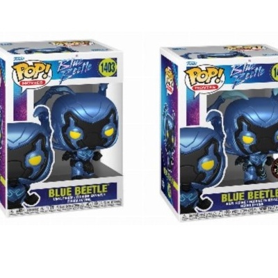 Funko POP! Movies: Blue Beetle - Blue Beetle - Common and Chase Bundle - 1403