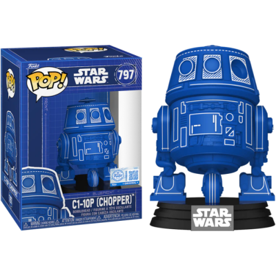 * PRÉ-RESERVA * Funko POP! Star Wars - C1-10P Chopper (Blueprint) EXCLUSIVE #797