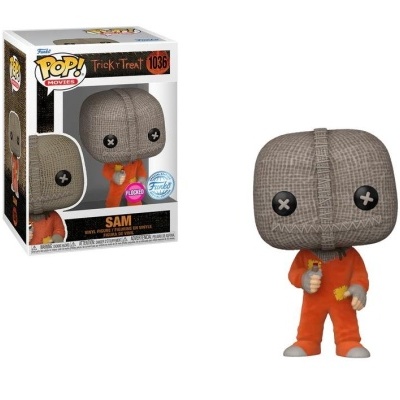 Funko POP! Movies: Trick R Treat - Sam with Razor - Flocked - Exclusive - 1036