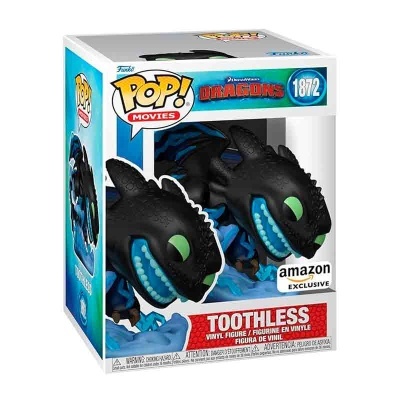 Funko POP! Movies Oversized How to Train Your Dragon Toothless with Lightning AMAZON EXCLUSIVE #1872