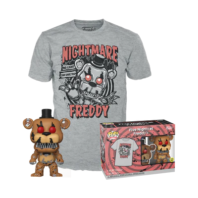 Funko POP and Tee Games: FNAF - Freddy - GITD - Exclusive - 111 (L)