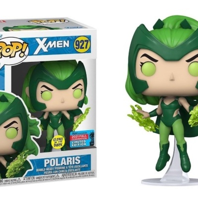 Funko POP! Marvel: Xmen - Polaris - GITD - 2021 Fall Convention Sticker Exclusive - 927