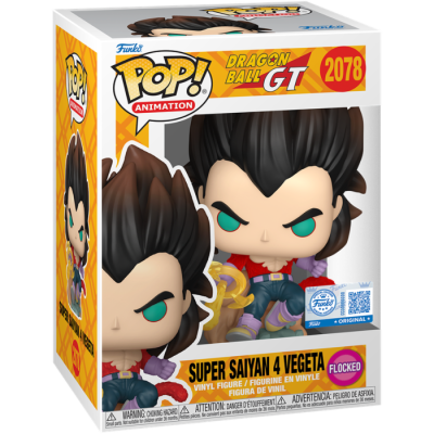 * PRÉ-RESERVA * Funko POP! Dragon Ball: GT - Super Saiyan 4 Vegeta (Flocked) EXCLUSIVE #2078