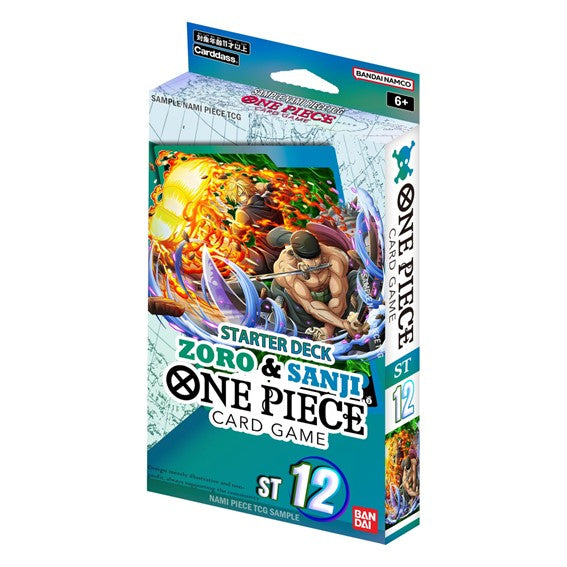 Embalagem do baralho Starter Deck Zoro & Sanji para o jogo One Piece Card Game