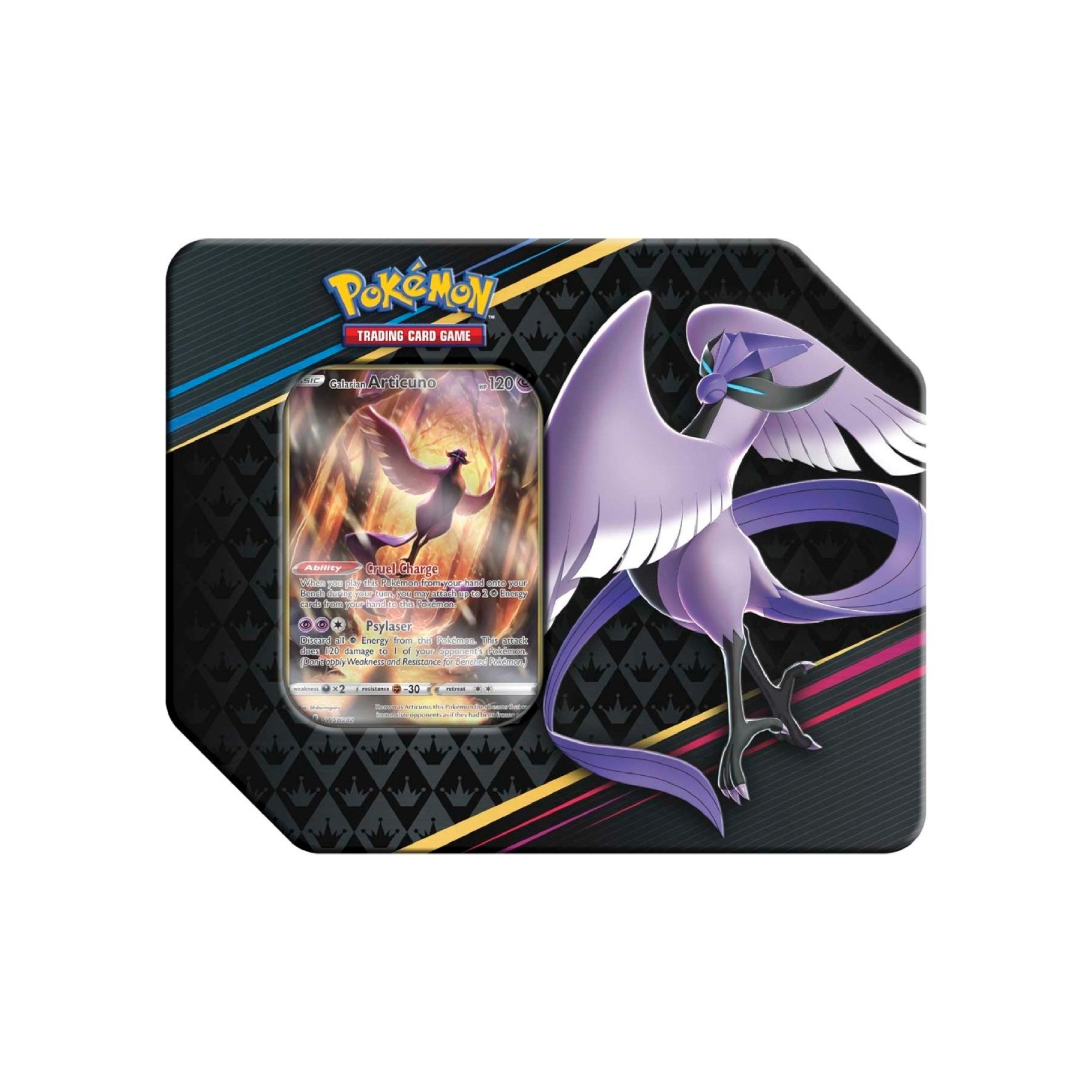Sword&#x20;&amp;&#x20;Shield&#x20;12,5&#x20;Crown&#x20;Zenith&#x20;7&#x27;&#x27;&#x20;Tin&#x20;-&#x20;Galarian&#x20;Articuno