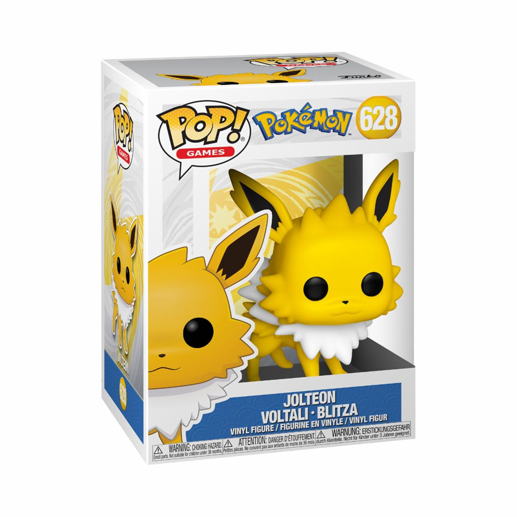 Figura Pop! Games Pokémon Jolteon numa caixa