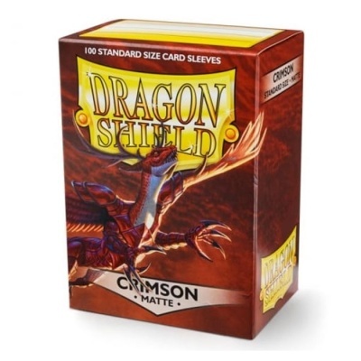 Dragon Shield Standard Sleeves - Crimson Matte (100 Sleeves)