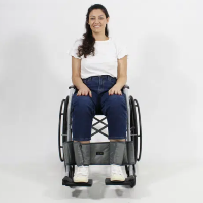 Cinto trava pés de cadeirante