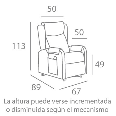 Cadeirão de Repouso Reclinável 2 Motores - OPÇÃO COM BATERIA Cadeirão de Repouso Reclinável 2 Motores - OPÇÃO COM BATERIA