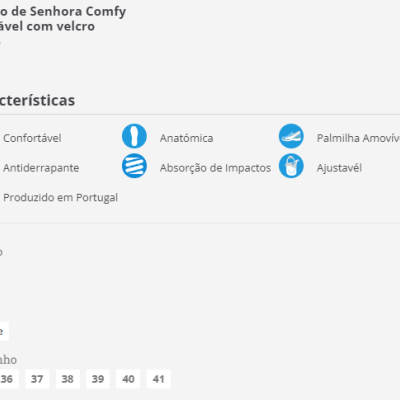 Sapato de Senhora Comfy com Velcro VARADERO