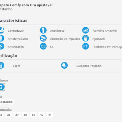 Sapato de Senhora Comfy ARUBA com Velcro