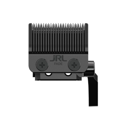 Cabeça de máquina para cortar cabelo preta com lâminas e parafusos