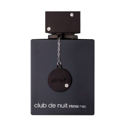frasco preto fosco de perfume masculino Club de Nuit Intense Man ARMAF