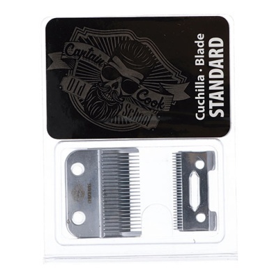 Lâminas metálicas para máquina de cortar cabelo em embalagem plástica