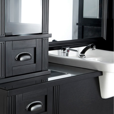 Bancada modular para barbeiro com lavagem Mirplay William (Várias opções)