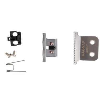 Lâminas de substituição para máquina de cortar cabelo com peças pequenas e fundo branco