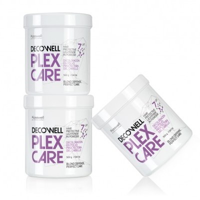 Frascos do produto capilar DECONWELL PLEX CARE