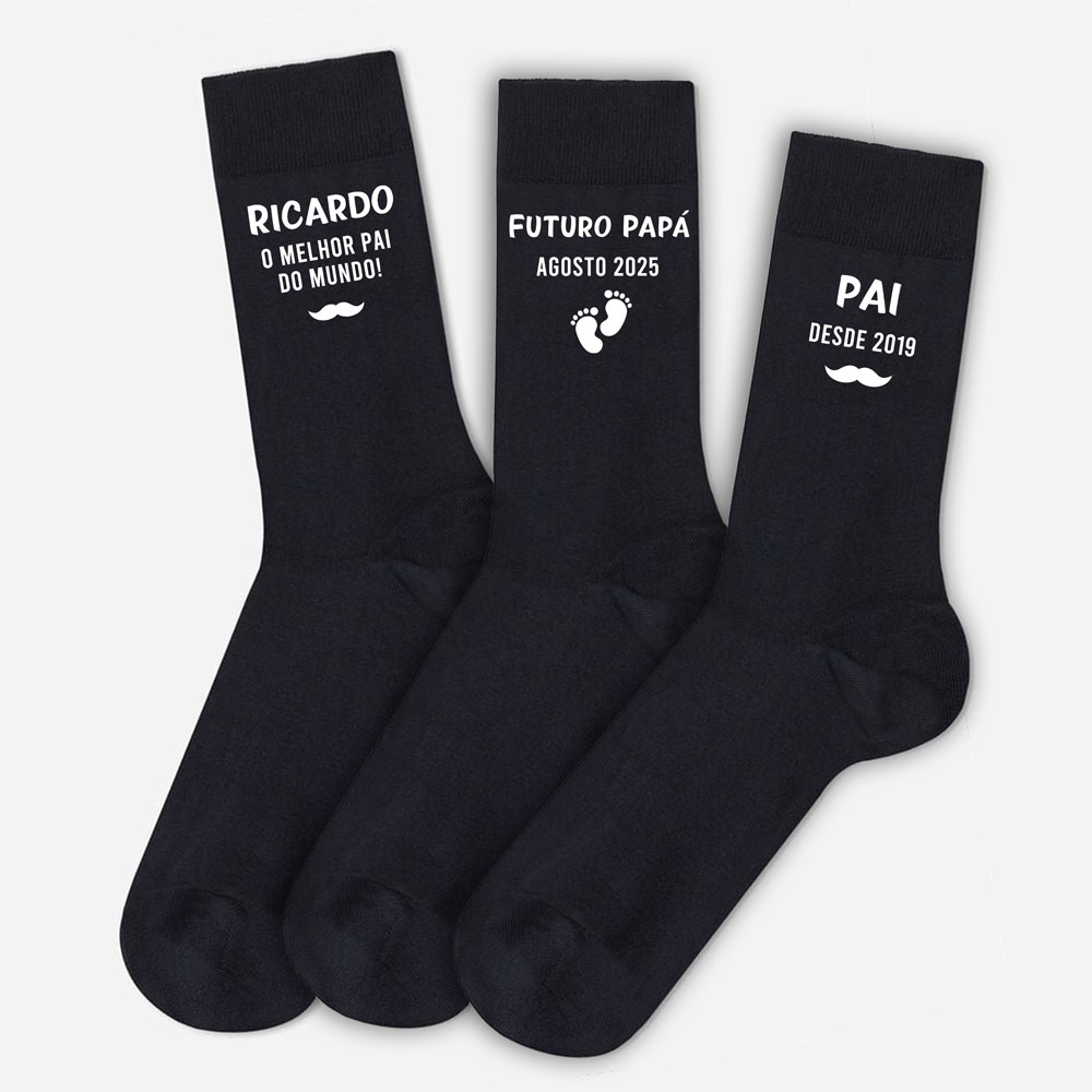 Meias personalizadas para o Pai