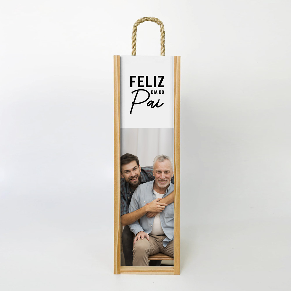 Caixa de Vinho "Feliz dia do Pai"