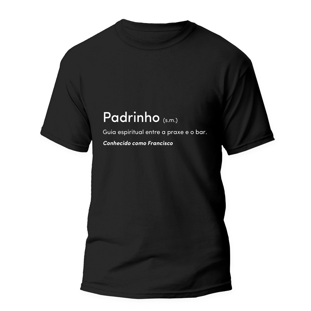 T-shirt Padrinho Académico – Dicionário com Humor