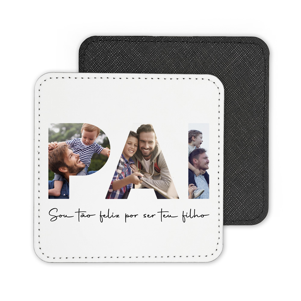 Base de copos quadrada "PAI"