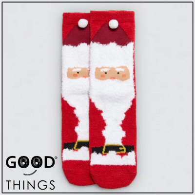 Meia Antiderrapante Pai Natal