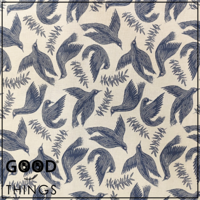 DOMOTEX | Pássaros Azuis fundo Azul