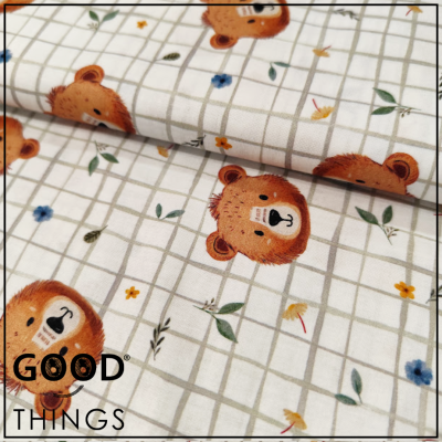 DOMOTEX | Ursinhos fundo Xadrez