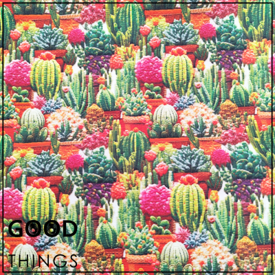Tecido 3D | Cactus nos Vasinhos
