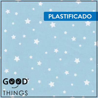 Tecido Plastificado | Estrelas Azuis
