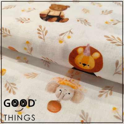 Tecido Animais em Festa