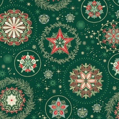 MAKOWER UK | Good Tiding | Snow Crystal Green