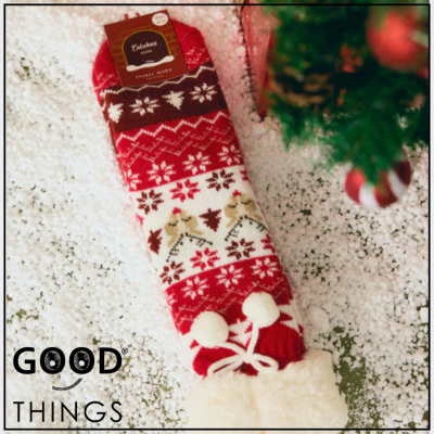 Meia Antiderrapante Borreguinho Natal