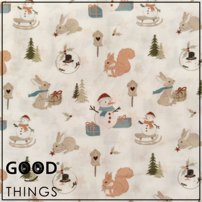 Tecido Natal | Bonecos de Neve e Bichinhos