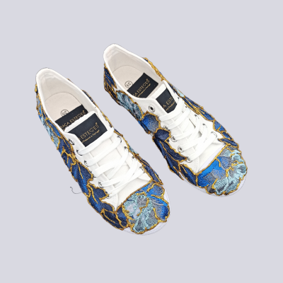 Sapatilhas Floral Azul