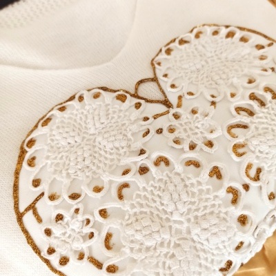 Camisola de Malha Rendada