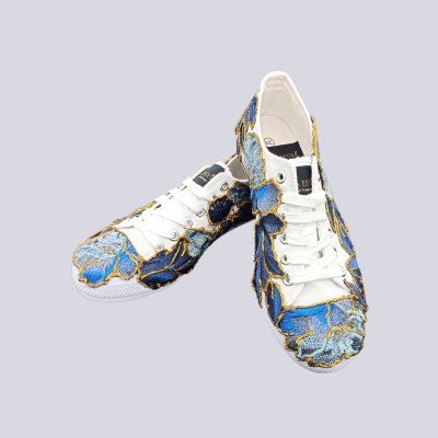 Sapatilhas Floral Azul