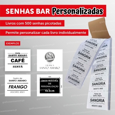 SENHAS DE BAR PERSONALIZADAS