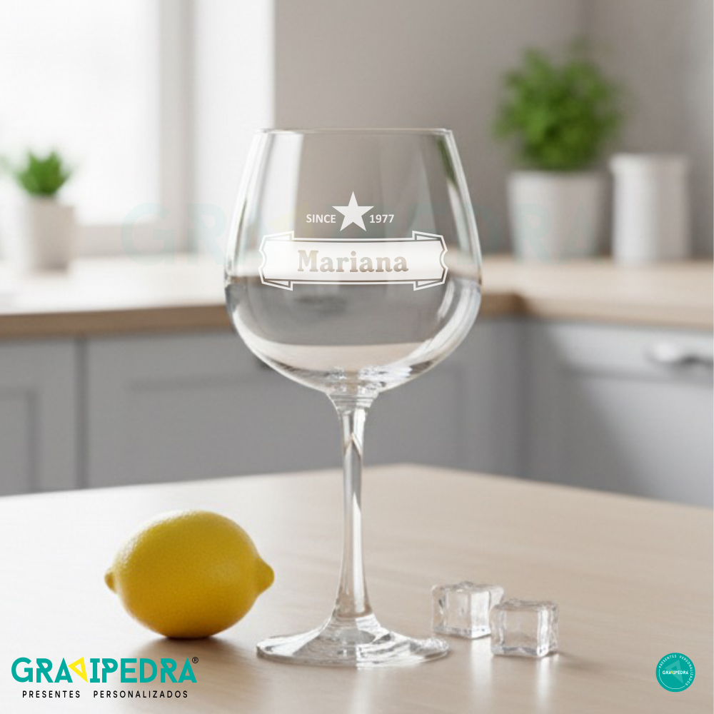 Copo GIN em vidro personalizado - CVGFG03 Copo GIN em vidro personalizado - CVGFG03