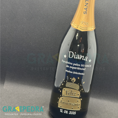 Garrafa de vinho personalizada para Aniversário - GFA40